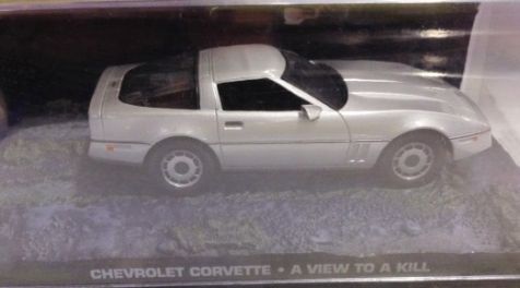 1:43 Chevrolet Corvette from 007 movie 'A View To A Kill'