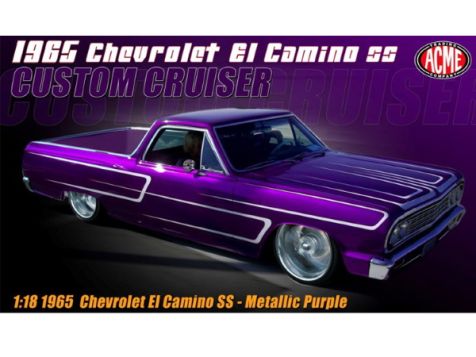 1:18 ACME 1965 Chevrolet El Camino Custom Cruiser in Metallic Purple