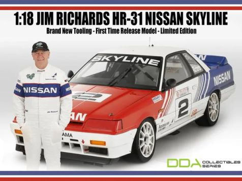 1:18 DDA 1990 Nissan HR-31 Skyline #2 Jim Richards