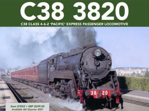 1:87 C38 Class 4-6-2 'Pacific' Express Passenger Locomotive #3820 HO Gauge