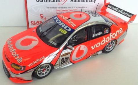 1:18 Classic Carlectables 2007 Ford BF Falcon TeamVodafone #888 Lowndes