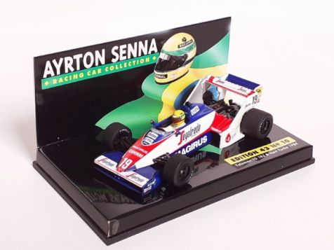1:43 Minichamps LANG Ayrton Senna Toleman TG 183 B-Hart Turbo 1984 Edition 43 No. 10