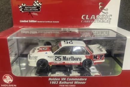 1983 1:43 Classic Carlectables Holden VH Commodore Harvey/Brock Bathurst Winner