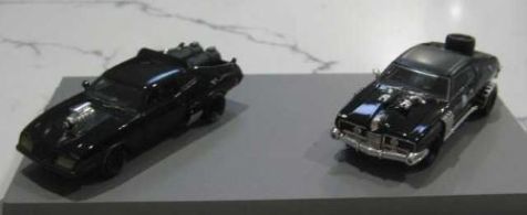 1:64 ACE Model Cars Mad Max ACE Model Cars Interceptor 2 and Enemy's Landau Twin Set