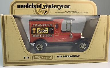 Matchbox Models of Yesteryear Y-12 1912 Ford Model T Arnotts Biscuits