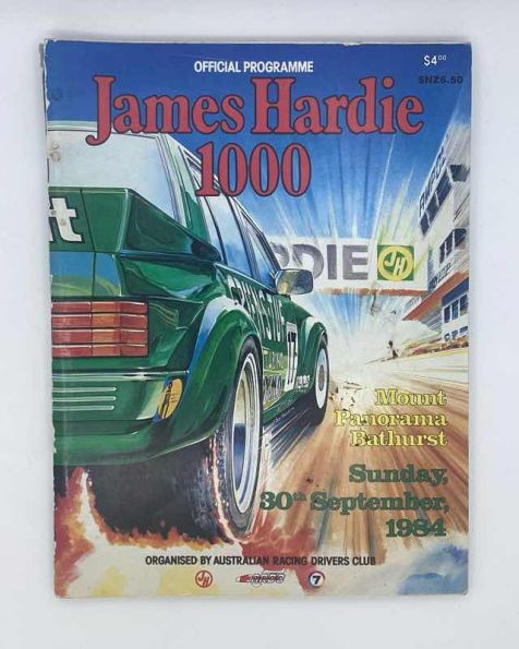 1984 James Hardie 1000 Official Program - 30th September 1984
