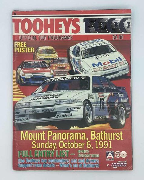1991 Tooheys 1000 Official Programme - Sunday, 6th October 1991