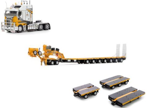 1:50 Drake Collectibles Complete Set of Big Hill Cranes K200 Phat Cab 7x 8 Steerable and 2 x 8 Clip Set