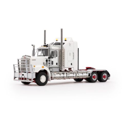 1:50 Drake Collectibles Kenworth C509 Sleeper White with Red Chassis
