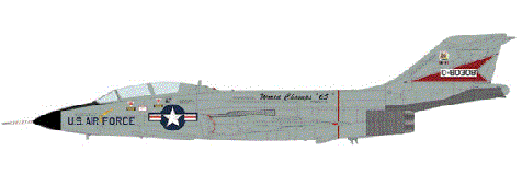  1:72 Hobbymaster F-101B Voodoo "World Champs 65" 50-80308, 62nd FIS, USAF, KI Sawyer AFB, 1965