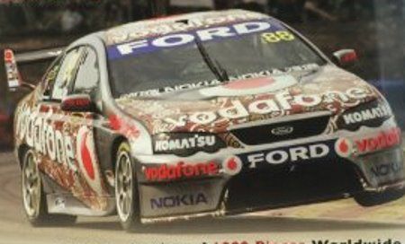 Jamie Whincup's 2008 RED DUST Darwin Livery Team Vodafone BF Falcon 