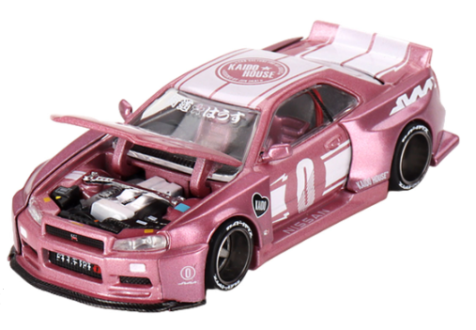 PREORDER 1:64 Mini GT KAIDO HOUSE Nissan Skyline GT-R (R34) Kaido Racing Factory V1