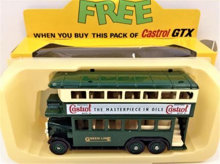 LLEDO - ASDA - Castrol GTX Double Decker Green Bus