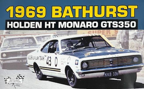 PREORDER 1:18 Classic Carlectables 1969 Bathurst Holden HT Monaro GTS350 #43D Driven By Peter Brock