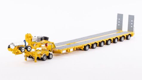 1:50 Drake Collectables 2x8 Dolly and 7x8 Low Loader Steerable in Chrome Yellow