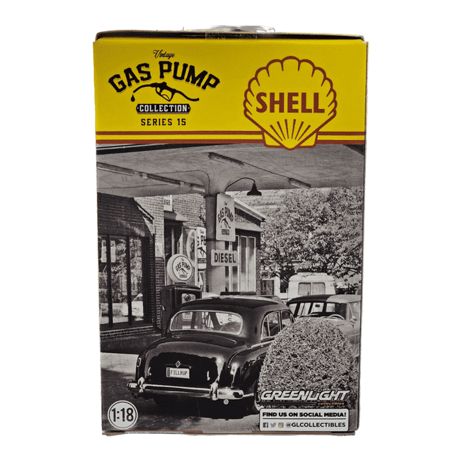 1:18 Shell petrol 1951 Wayne 505 Vintage Fuel Pump W/Pump Light