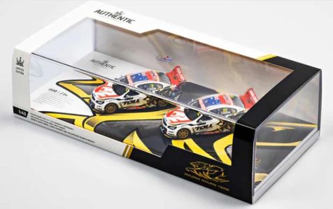 1:43 Authentic Collectables 2013Austin 400 Aussie Made Livery Holden VF Twin set Drivers: Garth Tander and James Courtney 