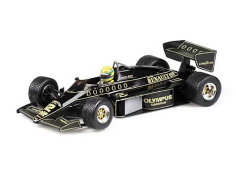 1:18 Minichamps 1985 Portuguese GP Lotus-Renault 97T #12 Ayrton Senna (w/Rain Tyres)