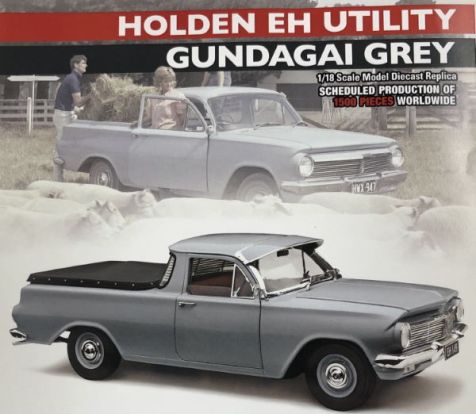 1:18 Classic Carlectables Holden EH Utility in Gundagai Grey