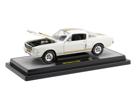 1:24 M2 Machines 1966 Shelby GT350H in White w/Gold Stripes