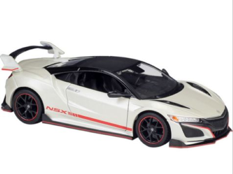 1:24 Maisto 2018 Acura NSX in White w/ Red Accents
