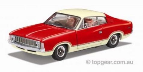 1:24 Trax 1974 VJ Valiant Charger Sportsman in Vintage Red/White TRL7B