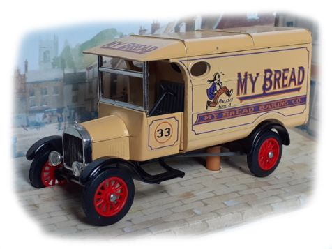 1:41 Matchbox Models of Yeseteryear 1926 Ford Model TT 'My Bread' Y21