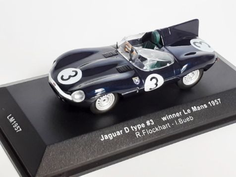 1:43 IXO 1957 Le Mans Winning Jaguar D-Type #3 Flockhart/Bueb LM1957