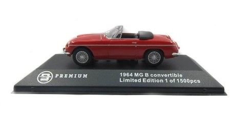 1:43 Triple 9 Collection 1964 MG B Convertible - Red