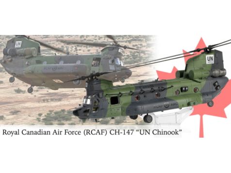1:72 Forces of Valor RCAF Boeing Chinook CH-147F "UN Chinook" 821005C-2