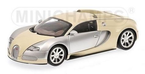 1:18 Minichamps 2009 Bugatti Veyron L'Edition Centenaire Chrome/Beige