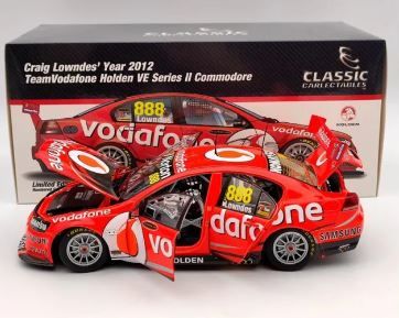 1:18 Classic Carlectables Holden VE Series II Commodore 2012 #888 Craig Lowndes Vodafone