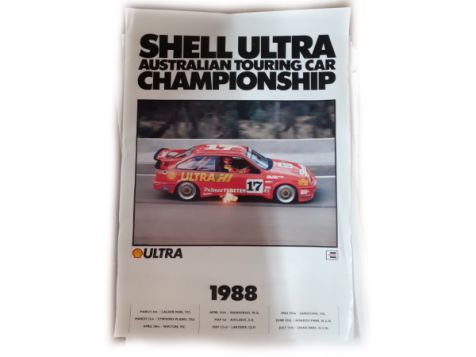 Shell Ultra Ford Sierra #17 Dick Johnson 1988 ATCC Poster