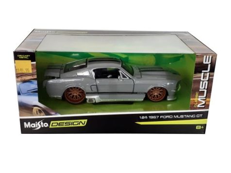 1:24 Maisto Design Classic Muscle Series 1967 Ford Mustang GT in Grey