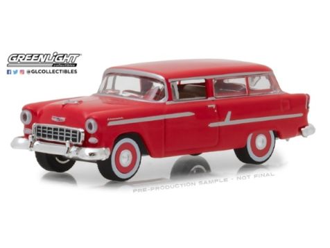 1:64 Greenlight 1955 Chevrolet Two-Ten Handyman Wagon Gypsy Red - Estate Wagons