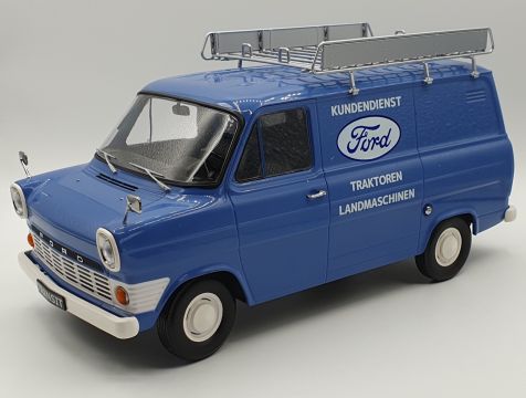 1:18 KK Scale Ford Transit 1965-1970 Ford Customer Service Van in Blue