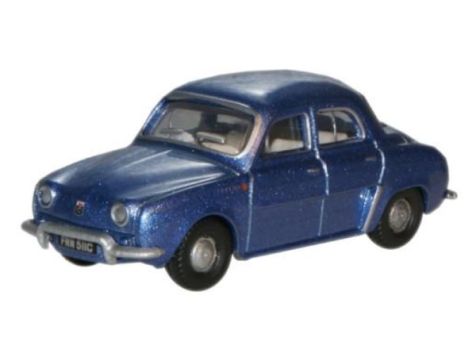 1:76 Oxford Diecast Metallic Blue Renault Dauphine