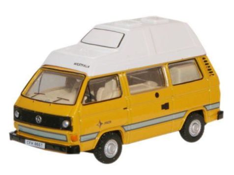 1:76 Oxford Diecast Commercials Bamboo Yellow VW T25 Camper