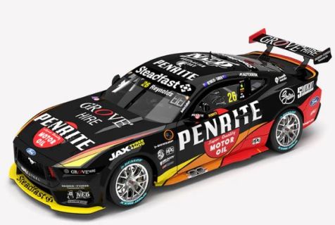PREORDER 1:18 Authentic Collectables Penrite Racing #19 Ford Mustang GT 2023 Sandown 500 Retro Livery - Renolds/Tander
