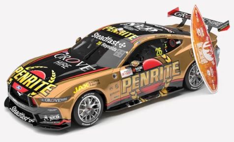 PREORDER 1:18 Authentic Collectables Penrite Racing #26 Ford Mustang GT 2023 Gold Coast 500 Winner David Reynolds