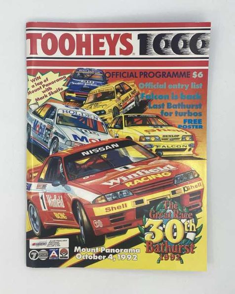 Tooheys 1000 Official Programme - Sunday, 4th October 1992 - 30th Bathurst!