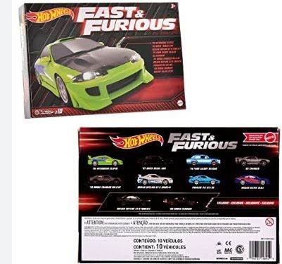 1:64 Hot Wheels Fast and Furious 10 car Premium Collector set