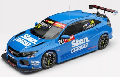 PREORDER 1:18 Authentic Collectables Stan Sport Wall Racing #24 Honda Civic Type R TCR Australia Philip Island Race 2 & 3 Winner Fabian Coultard