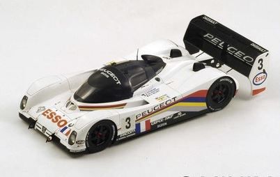 1:43 IXO Models Peugeot 905 #3 Winner Le Mans 1993 Helary Bouchut Brabham