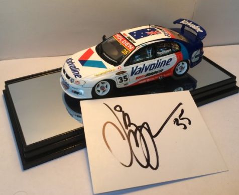 Classic Carlectables 2002 Jason Bargwanna's Valvoline Racing Holden Commodore - Signed Certificate