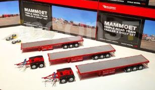 1:50 Mammoet Trple Road Train Trailer and Dolly Set