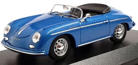 1:43 Maxichamps Porsche 356 Speedster 1956 Blue Metalic