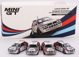 PREORDER Mini GT Lancia Delta HF IntegraleEvoluzione 1992 Rally Monte Carlo Martini Racing 4 Cars set Limited Edition 5000 Set