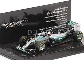 1:43 Minichamps Mercedes AMG Petronas F1 Team W06 Hybrid Lewis Hamilton World Champion 2015