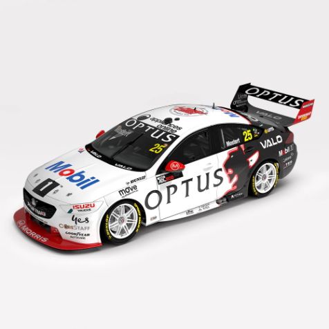 1:18 Authentic Carlectables Mobil 1 Optus Racing #25 Holden ZB Commodore - 2022 Adelaide 500 Holden Tribute Livery Chaz Mostert